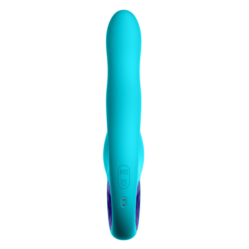 Klio Triple Action Thumping Rabbit Vibrator -  Turquoise