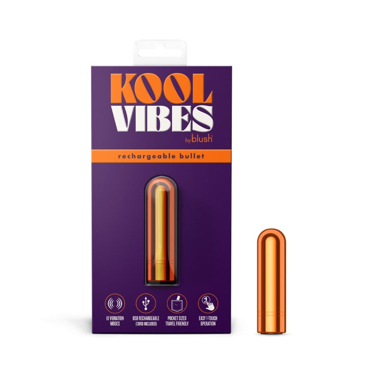 Kool Vibes - Rechargeable Mini Bullet - Tangerine