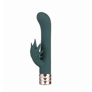 Kusha 420 Series Crystal Gems G-Spot Vibrator - Green - MyPleasure