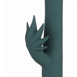 Kusha 420 Series Crystal Gems G-Spot Vibrator - Green - MyPleasure