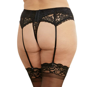 Lace Garterbelt - Queen - Black - MyPleasure