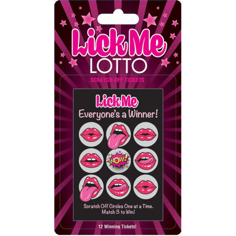 Lick Me Lotto 12 Winning Tickets!