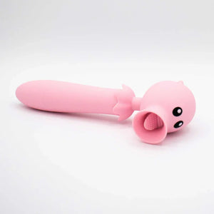 Lick n' Stick Clit Flicker and G-Spot Vibrator - Pink - MyPleasure