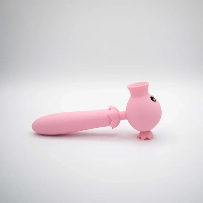 Lick n' Stick Clit Flicker and G-Spot Vibrator - Pink - MyPleasure