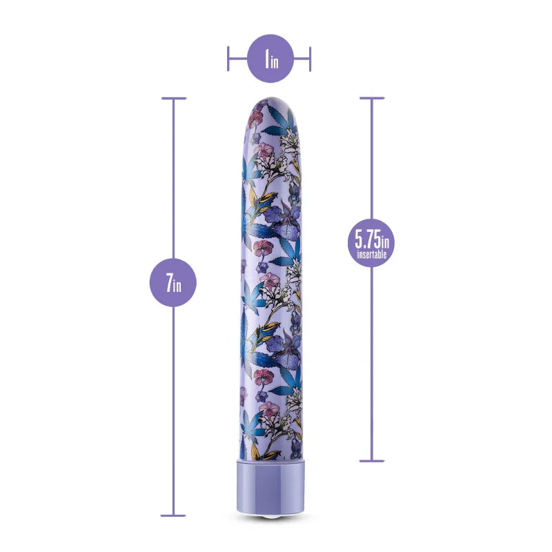 Limited Addiction - Floradelic - 7 Inch Rechargeable Vibe - Purple - MyPleasure