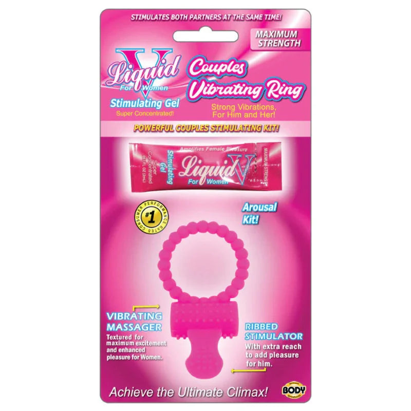 Liquid v Couples Vibrating Ring Kit - MyPleasure
