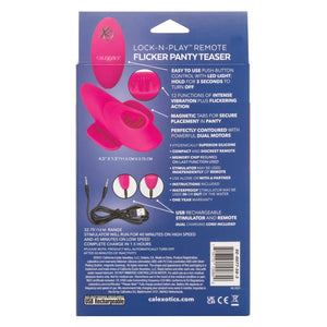 Lock-N-Play Remote Flicker Panty Teaser - Pink - MyPleasure