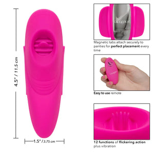 Lock-N-Play Remote Flicker Panty Teaser - Pink - MyPleasure