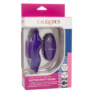 Lock-N-Play Remote Suction Panty Teaser - Purple - MyPleasure