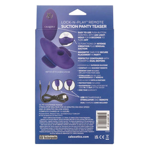 Lock-N-Play Remote Suction Panty Teaser - Purple - MyPleasure