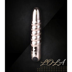 Lola 10 Function Vibrating Twisty Bullet - Rose Gold - MyPleasure