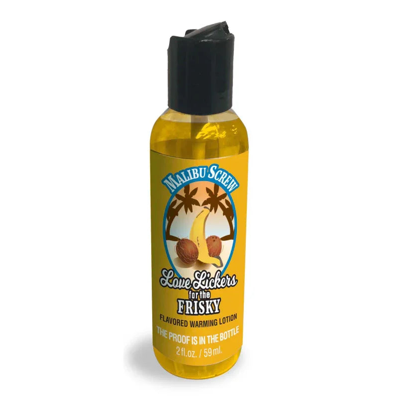 Love Lickers Massage Oil - Malibu Screw - 1.76 Fl. Oz. - MyPleasure