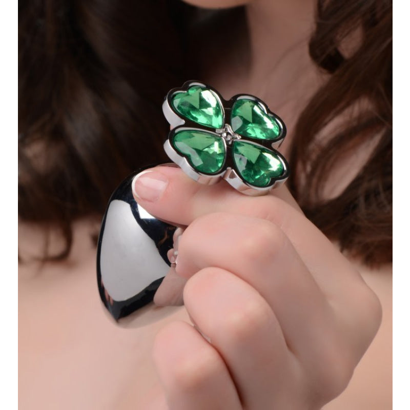 Lucky Clover Gem Anal Plug - Large