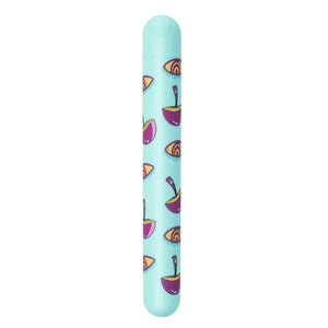 Lucy Mushroom Pattern Rechargeable X-Long Bullet - Blue
