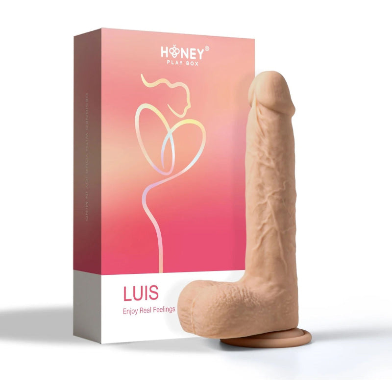 Luis-App Controlled 8.5"" Real Thrusting Dildo With Clit Licker