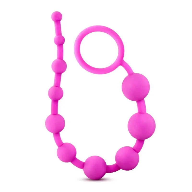 Luxe Silicone 10 Beads - Fuchsia - MyPleasure