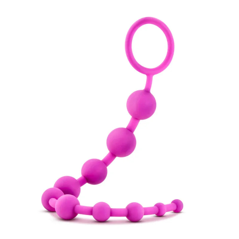 Luxe Silicone 10 Beads - Fuchsia - MyPleasure