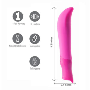 Maddie Silicone G-Spot Vibrator - Pink - MyPleasure