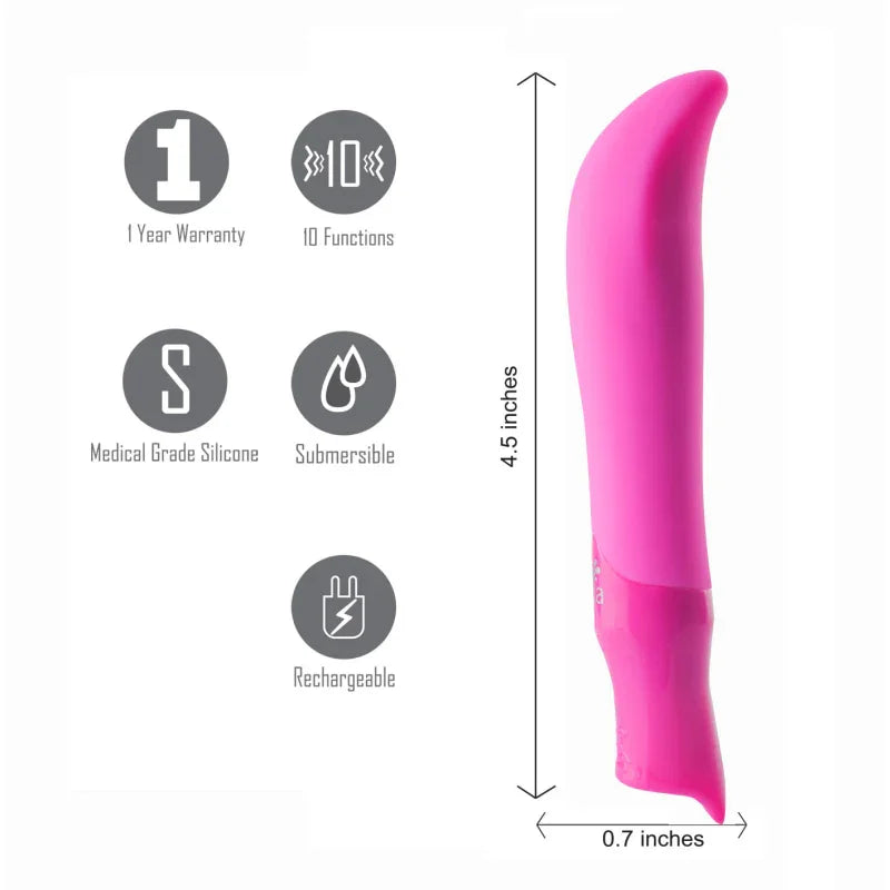 Maddie Silicone G-Spot Vibrator - Pink - MyPleasure