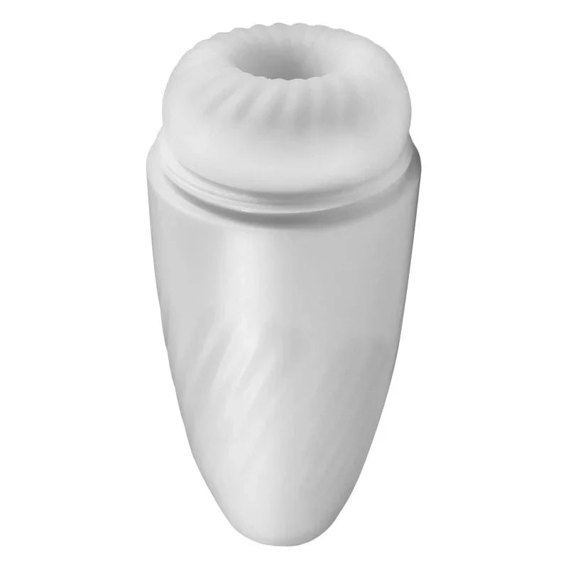 Magic Vibrating and Talking Masturbator - White - MyPleasure