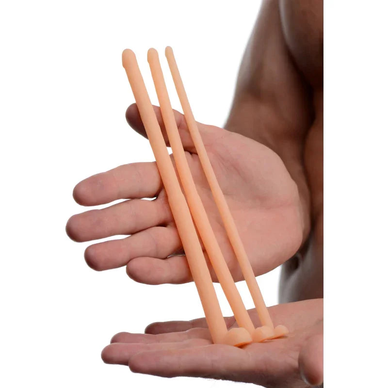 Master Series Dockers Silicone Urethral Sound Set - Flesh - MyPleasure
