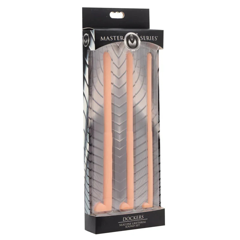 Master Series Dockers Silicone Urethral Sound Set - Flesh - MyPleasure