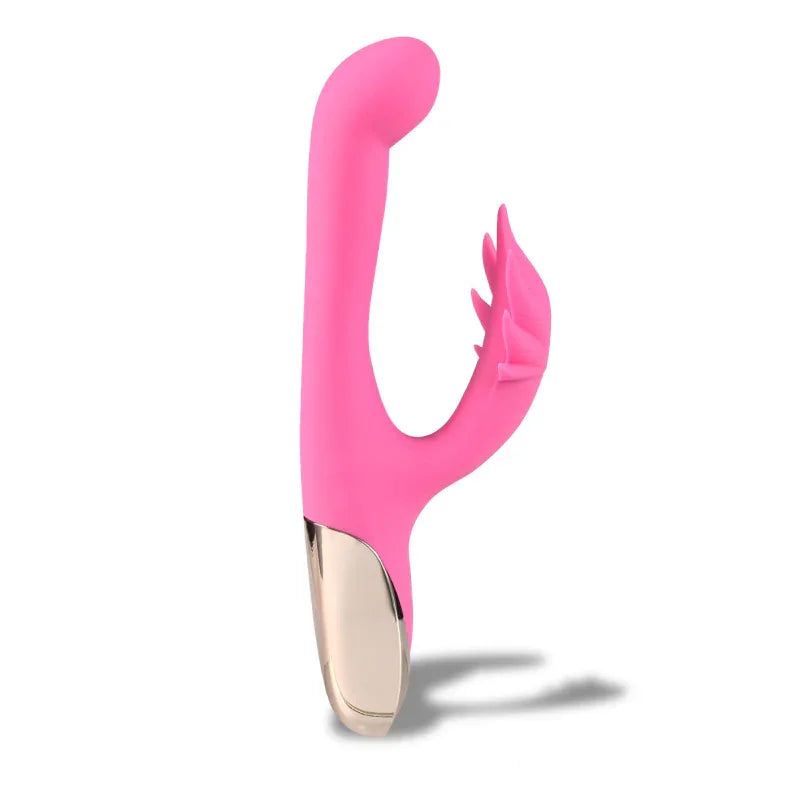 Maui 420 Series - Dual Motor G-Spot Pot Leaf - Rechargeable Vibrator - Pink - MyPleasure
