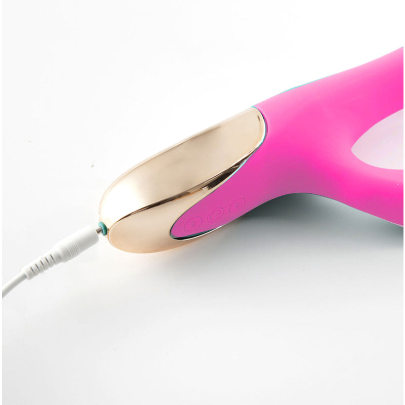 Maui 420 Series - Dual Motor G-Spot Pot Leaf - Rechargeable Vibrator - Pink