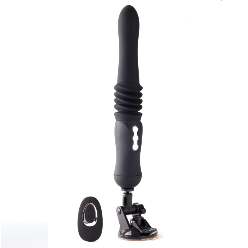 Max Silicone Thrusting Portable Love Machine -  Black