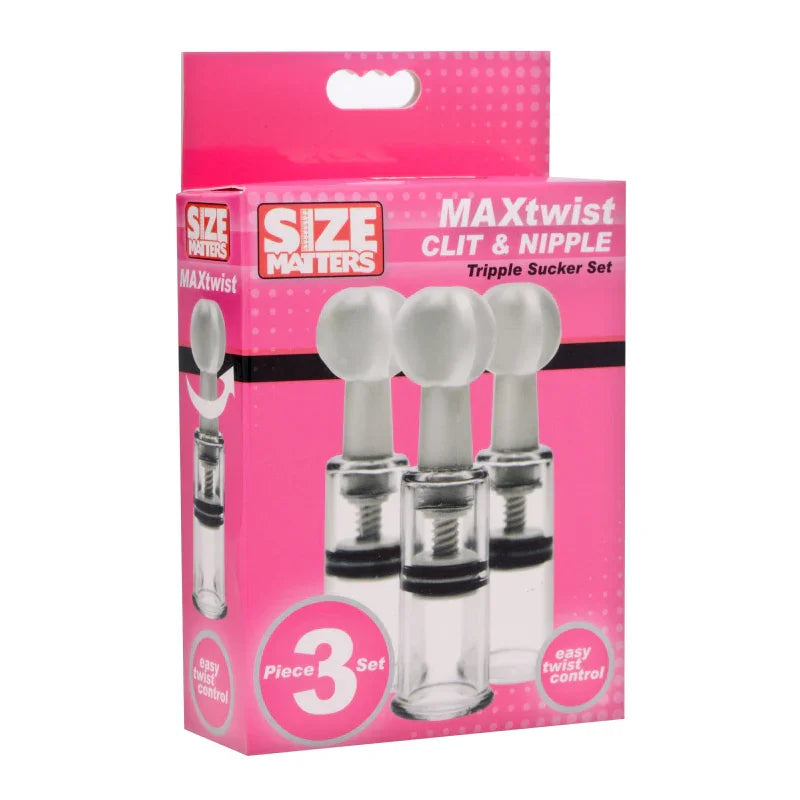 Max Twist Clit and Nipple Triple Sucker Set - MyPleasure