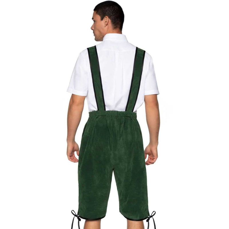 Men's Beerfest Lederhosen Oktoberfest Costume -  X-Large - Green