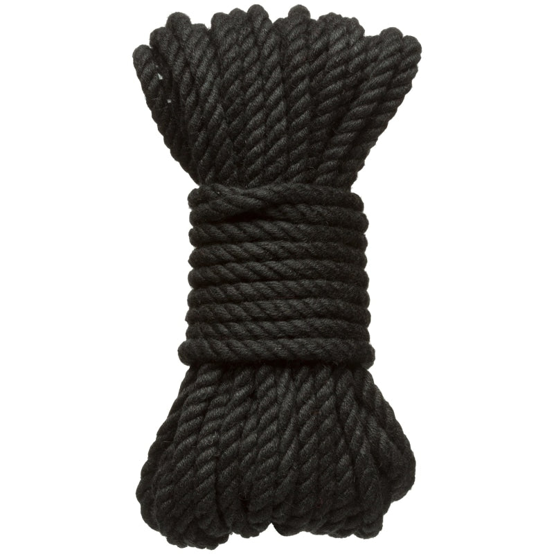 Merci - Bind and Tie - 6mm Hemp Bondage Rope - 30  Feet - Black