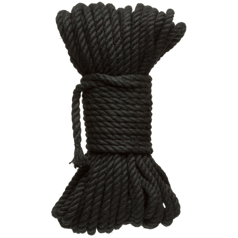Merci - Bind and Tie - 6mm Hemp Bondage Rope - 50  Feet - Black