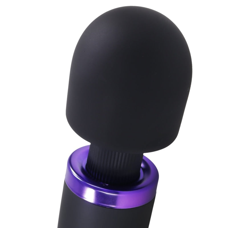 Merci - Rechargeable Power Wand - Ultra - Powerful Silicone Wand Massager - Black