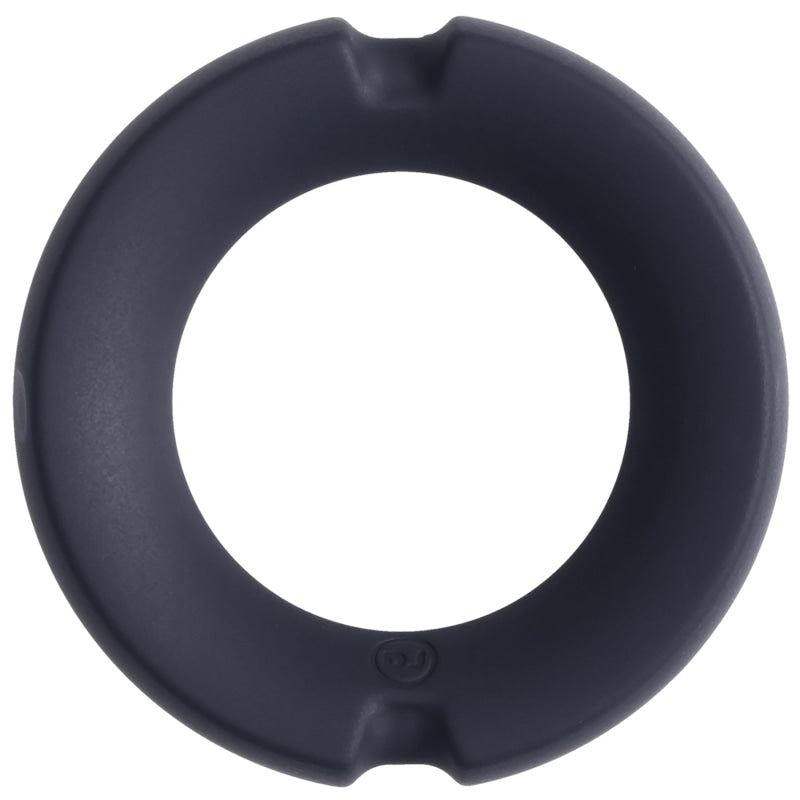 Merci - the Paradox - Silicone Covered Metal Cock Ring - 35mm - Black