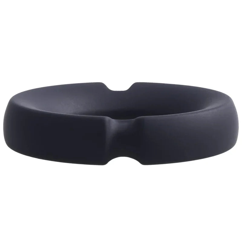 Merci - the Paradox - Silicone Covered Metal Cock Ring - 45mm - Black - MyPleasure