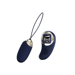 Mina Vibrating Remote Control Egg - Blue - MyPleasure