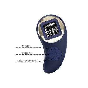 Mina Vibrating Remote Control Egg - Blue - MyPleasure