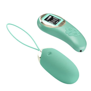 Mina Vibrating Remote Control Egg - Turquoise - MyPleasure