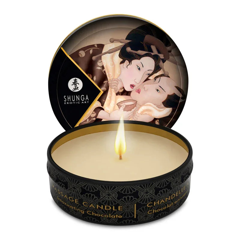 Mini Massage Candle - Excitation - Intoxicating Chocolate - 1 Fl. Oz. - MyPleasure