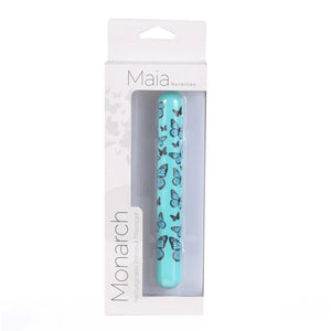 Monarch X-Long Butterfly Print Bullet - Blue - MyPleasure