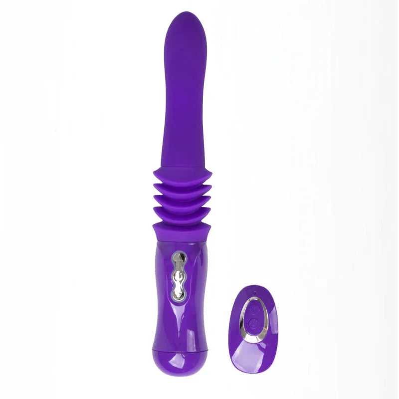 Monroe USB Rechargeable Silicone Thrusting Portable Love Machine - Purple - MyPleasure