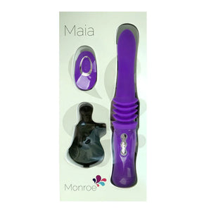 Monroe USB Rechargeable Silicone Thrusting Portable Love Machine - Purple - MyPleasure