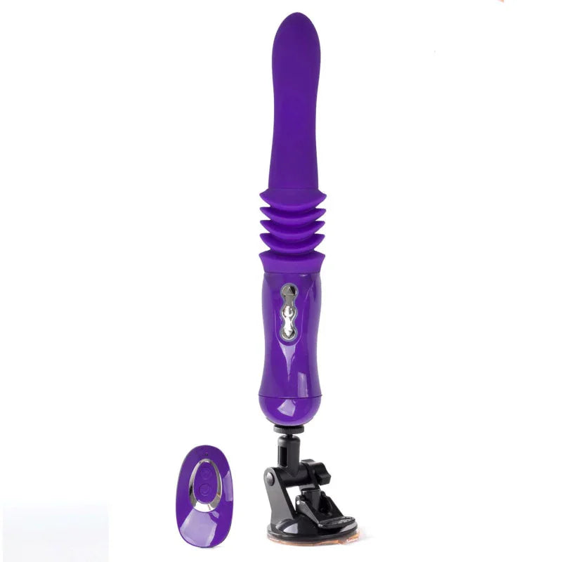 Monroe USB Rechargeable Silicone Thrusting Portable Love Machine - Purple - MyPleasure