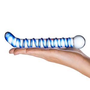 Mr. Swirly 6.5 Inch G-Spot Glass Dildo - MyPleasure