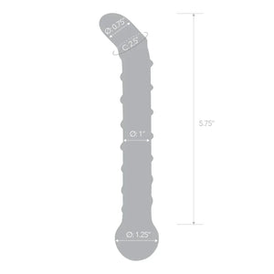 Mr. Swirly 6.5 Inch G-Spot Glass Dildo - MyPleasure