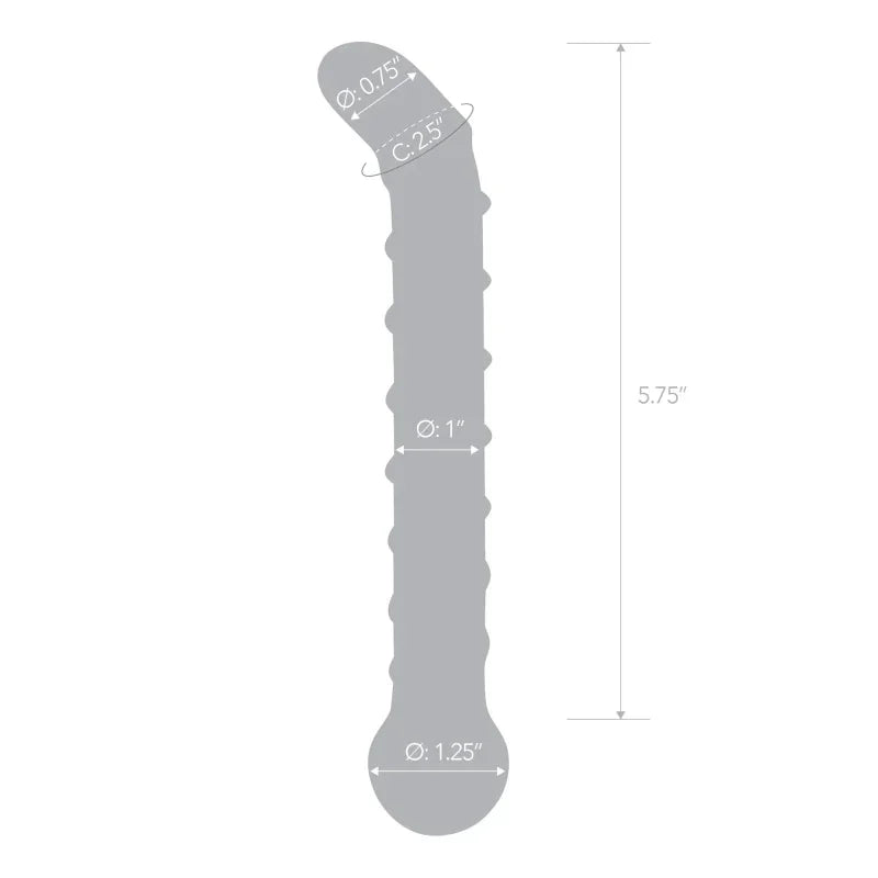 Mr. Swirly 6.5 Inch G-Spot Glass Dildo - MyPleasure