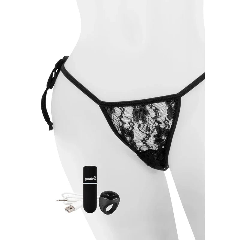 My Secret Charged Remote Control Panty Vibe - Black - MyPleasure