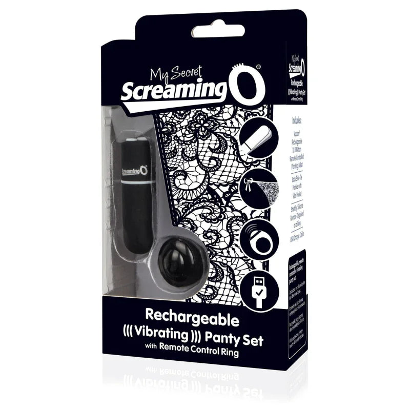My Secret Charged Remote Control Panty Vibe - Black - MyPleasure