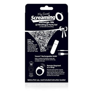 My Secret Charged Remote Control Panty Vibe - Black - MyPleasure